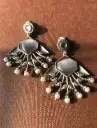 Leaves with peral earrings_504