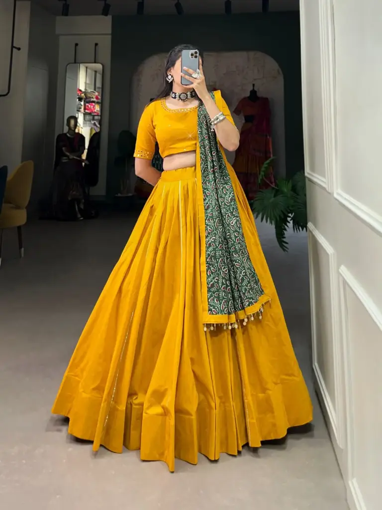 Navratri Lehenga choli_524 (Yellow)