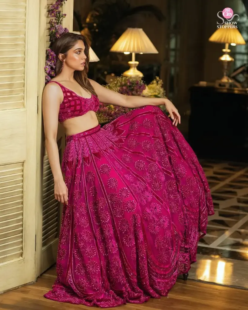 Pink spotlight lehenga choli _541
