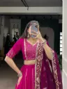 Golden borders Pink Bluss Lehenga CHOLI _548