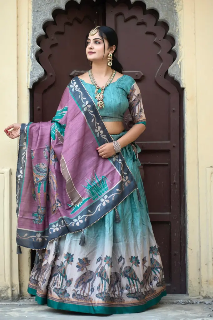 Peacock-Purple Lehenga choli for Every Occasions_552