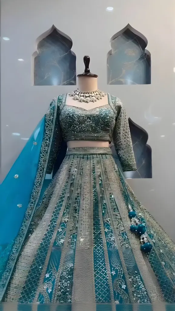 [567] The Mosaic Heritage Panelled Lehenga choli_567