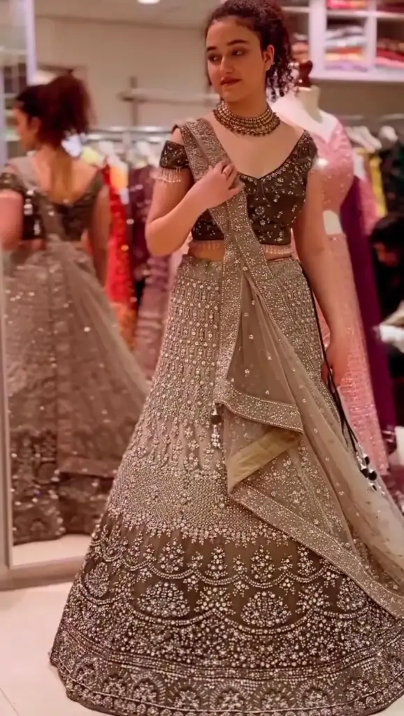 The Charcoal Starlight Bridal Lehenga_576