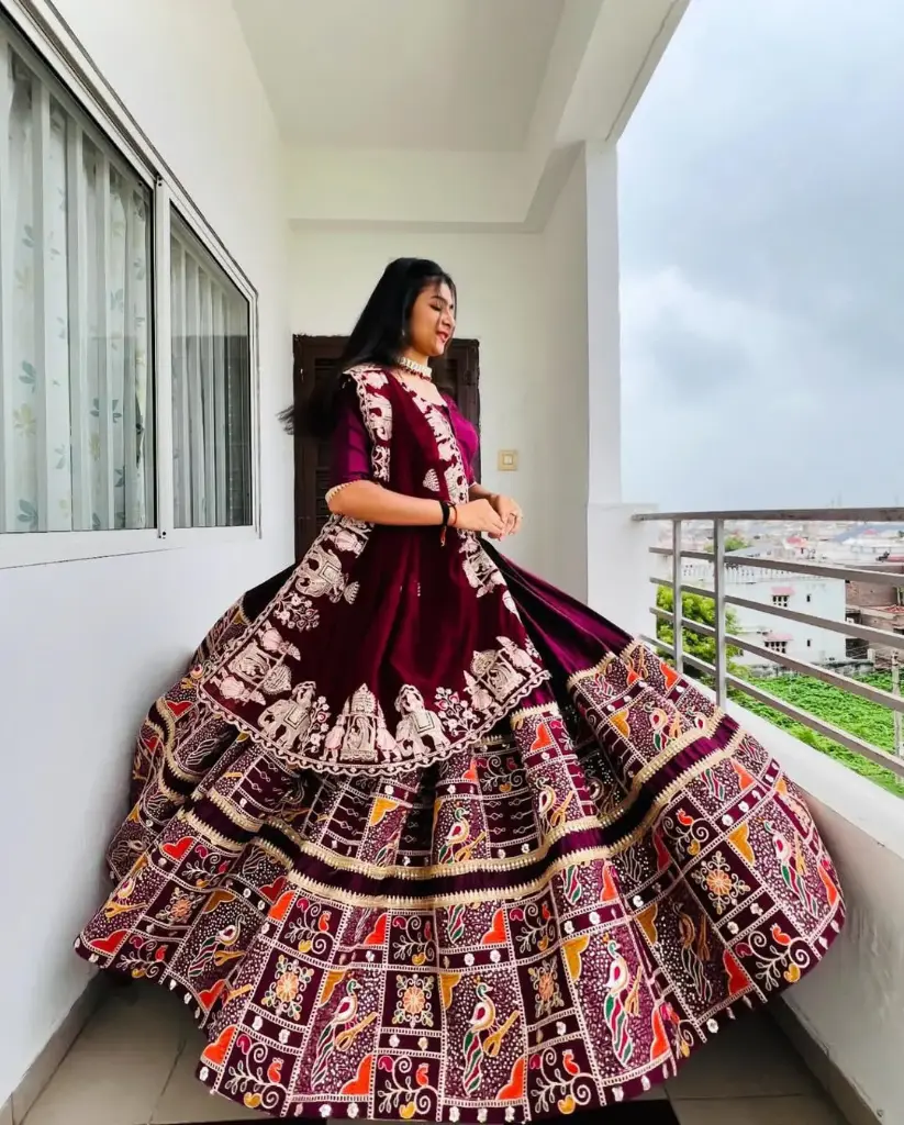 BRIDAL WEAR HEAVY EMBROIDERED SEQUENCE WORK LEHENGAS CHOLI WITH DUPATTA_603