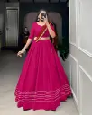  Pink Chaniya Choli with Mirror Work Dupatta_183