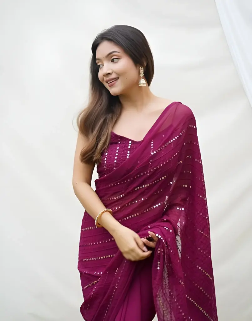 Lucknow Chikankari Saree_205