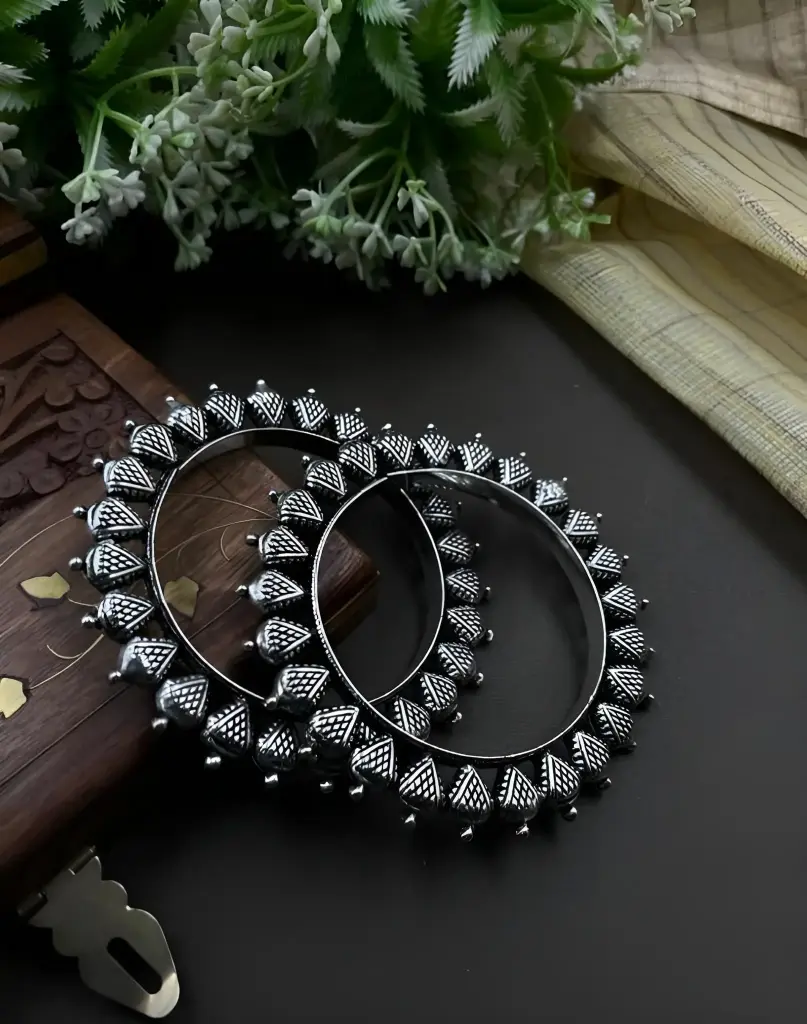Etched Spire Bangles