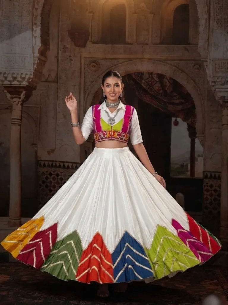 [341]  The Colorful Cascade Lehenga Choli_RASRANGINI_341