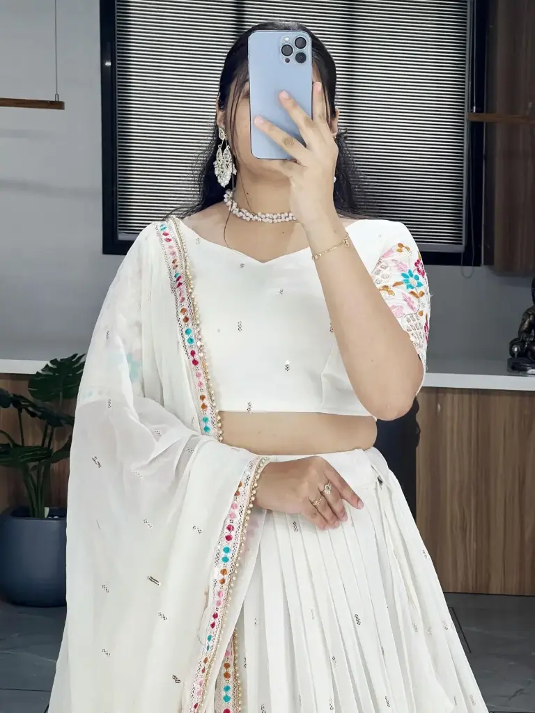 [342] The Floral Dream Lehenga Choli_ RASRANGINI_342