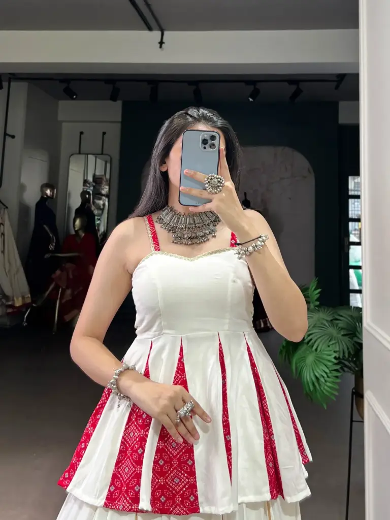  The Multi-Color Fusion Lehenga Choli_RASRANGINI_345