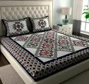 Cotton Rajsthani Jaipuri Double Bed Sheet_372