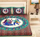 Cotton Rajsthani Jaipuri Double Bed Sheet_374