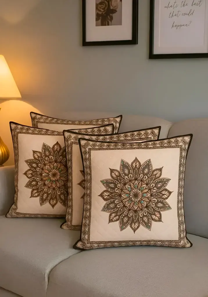   Premium Cotton Printed Cushion Cover Set_382