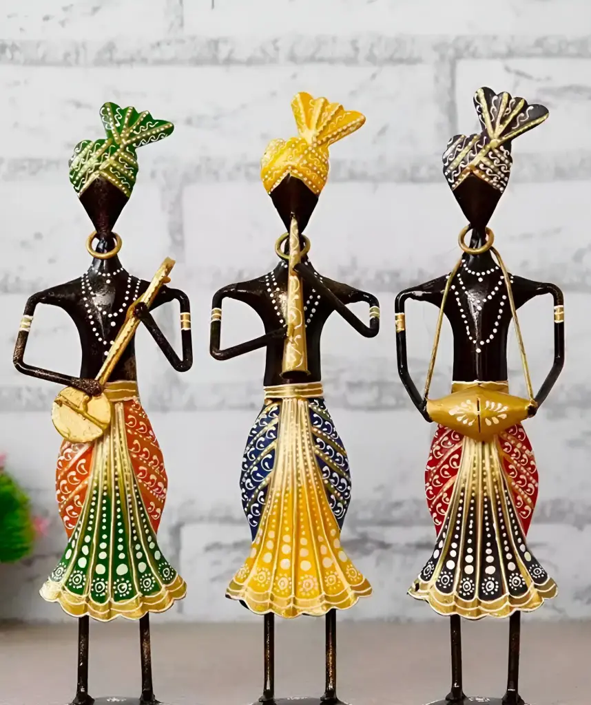 Rajasthani Tribal Musician Iron Art Piece_394