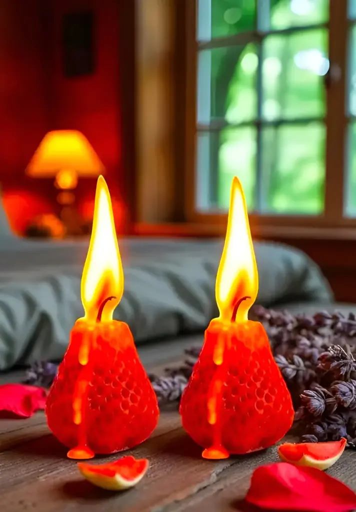 Fancy Candles Strawberry Design Candles_418