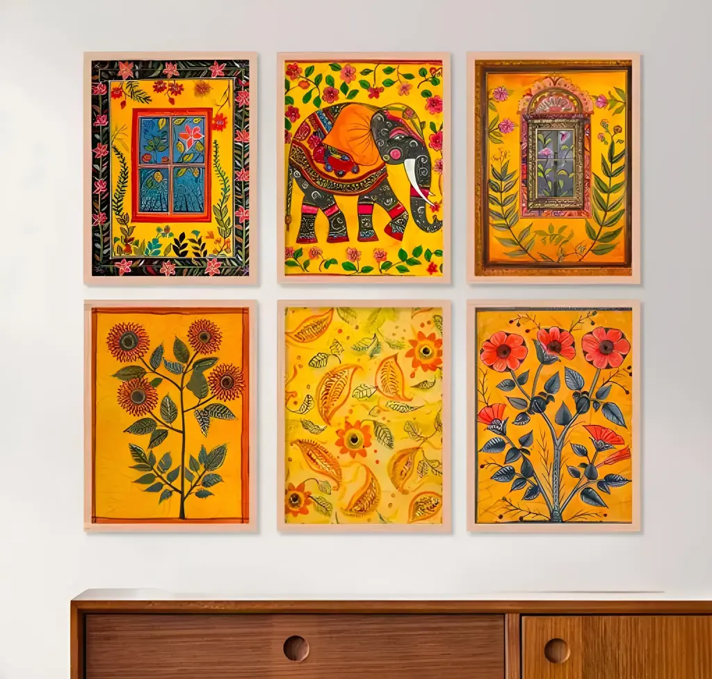Madhubani Pichwai Framed Wall Painting_428