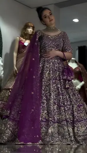 [577] The Regal Amethyst Heritage Lehenga_577