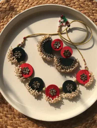 [140] Festive Blossom Choker_140