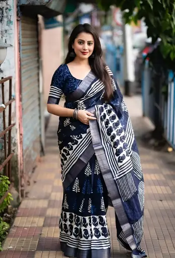 [244] Chanderi Cotton Elegance