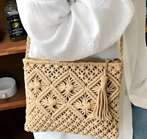Ethnic Rope Art Sling Bag_324