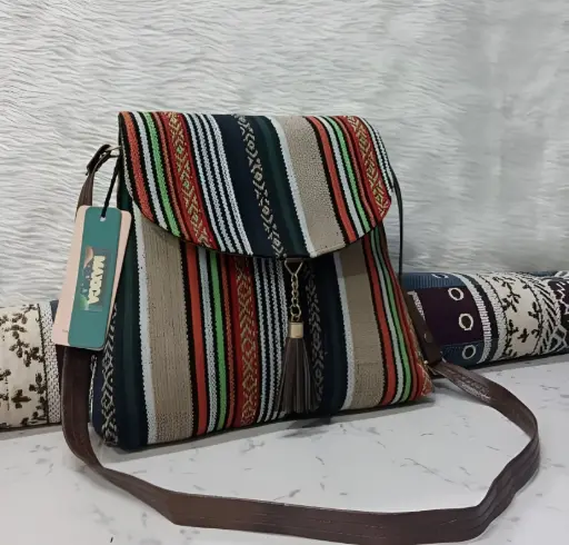 [346]  The Tribal Stripe Sling Bag_346