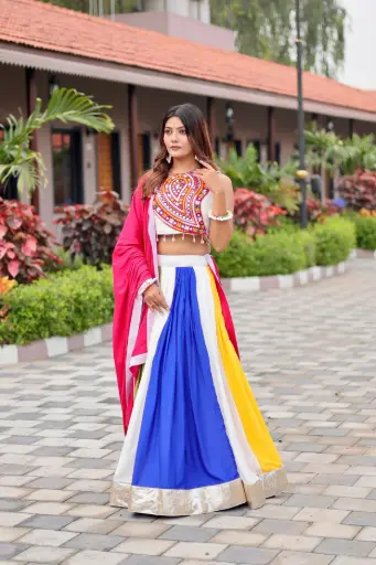 [355]  The Colorful Panelled Chaniya Choli_RASRANGINI_355