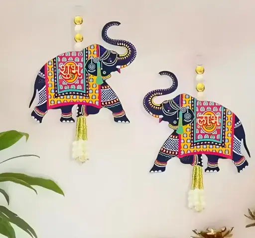 [410] Elephant shub labh Hangings_410