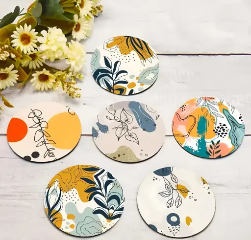 [447] Creative Hut Tea Coasters Set of 6_447