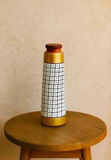 [452] Hand-painted Earthern Water Bottle 800ML_452