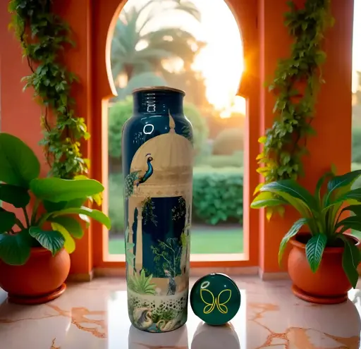 [454] Peacock & Swan Pure Copper Bottle 950ML_454