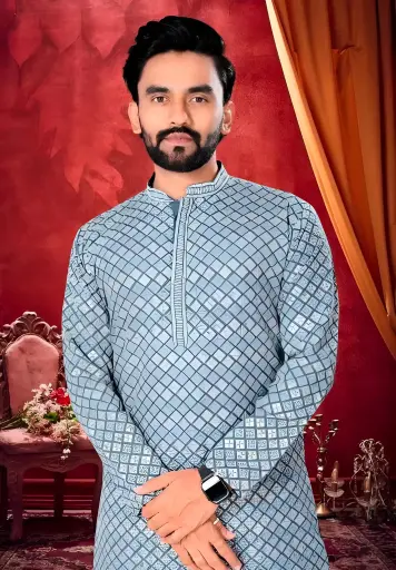 Stylish Men's Embroidery Kurta_481