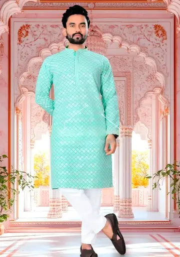 Stylish Men's Embroidery Kurta_482