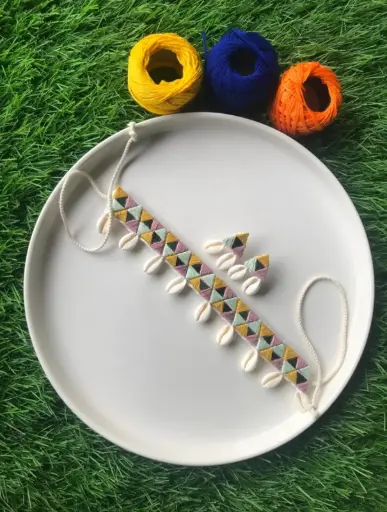 [503] Tri Colour Triangle Choker_503